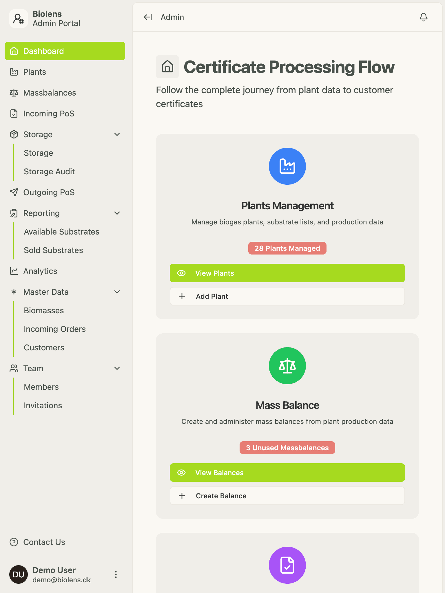 Image that shows a mobile view of the Biolens application